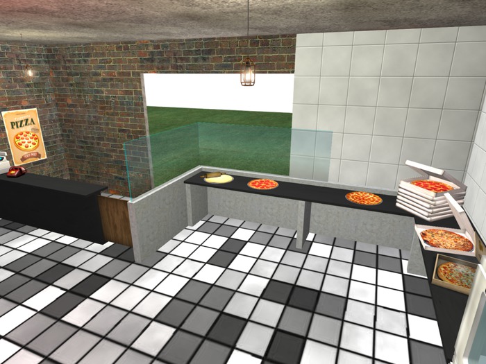 Second Life Marketplace - Papa Luca Pizzeria - Fully Furnished - 55 ...