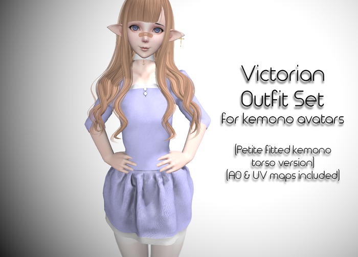 LMF Fitted Kemono Torso  Victorian Outfit Set (Petite)