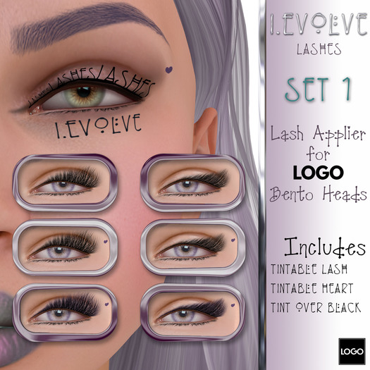 [i.E] Lashes - Set 1 (wear to unpack)