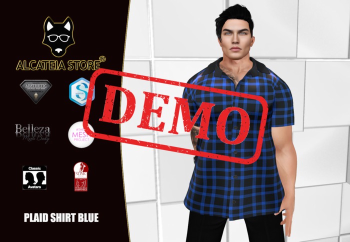 [DEMO] Alcateia - Plaid Shirt Blue