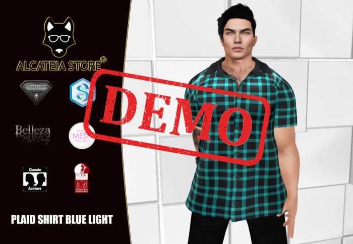 [DEMO] Alcateia - Plaid Shirt Light Blue