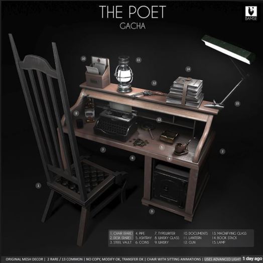 2. :BAMSE: The Poet - Desk RARE
