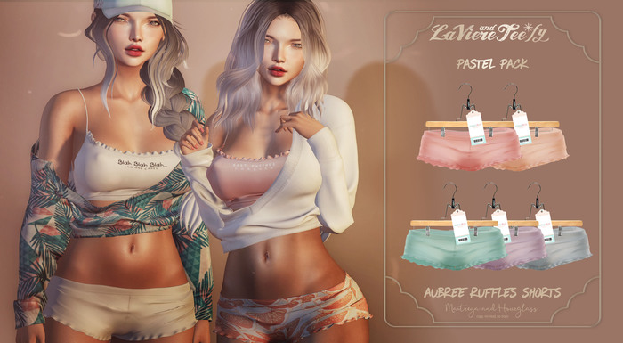 Tee*fy Aubree Ruffles Shorts- Pastel Pack