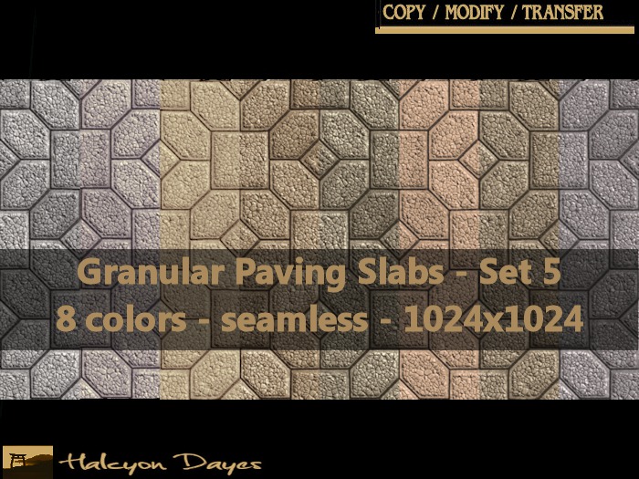 [hd] Granular Paving Slabs - Set 5