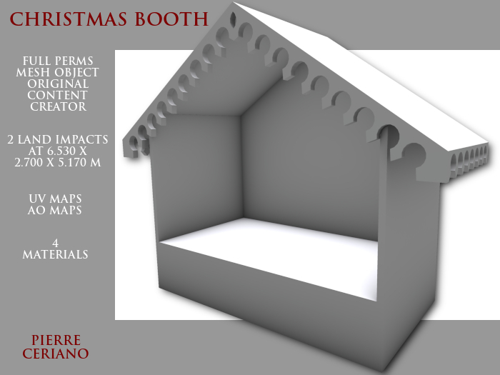 Christmas booth - 1 LI - FULL PERMS Mesh