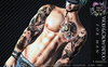 Wolf crow tattoo man nuovo