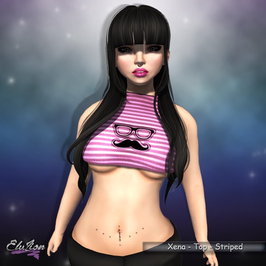 Eluzion * Xena STRIPED Top