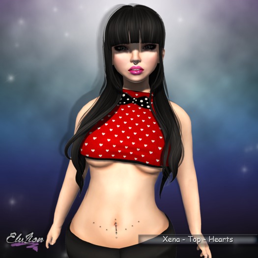 Eluzion * Xena HEARTS Top