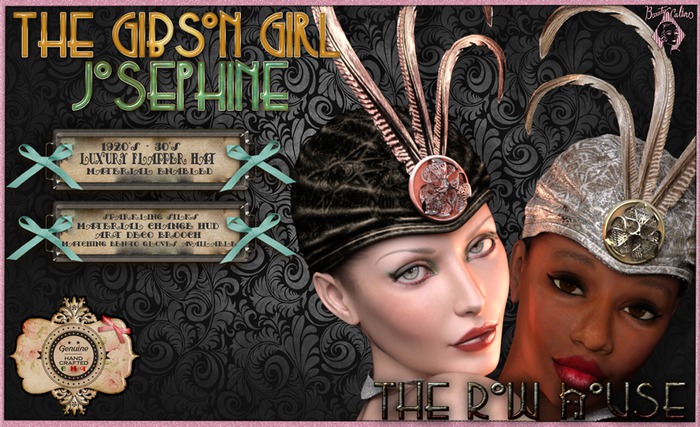 The Row House_"Gibson Girl" COLLECTION Josephine Flapper Hat