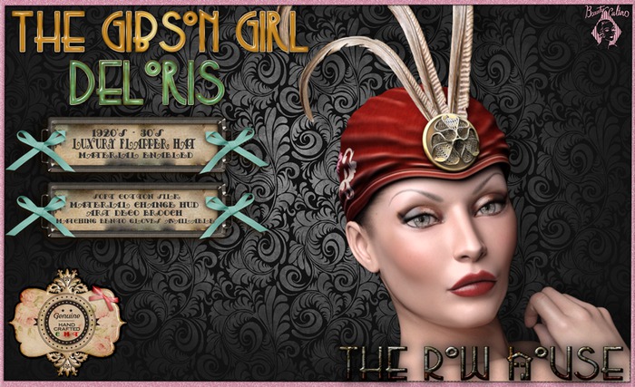 The Row House_"Gibson Girl"_ DELORIS_Flapper Hat Box_ADD ME!!