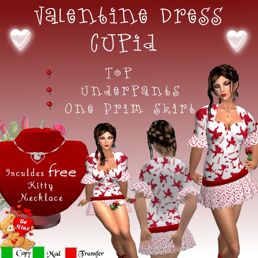 Cupids Valentine Dress Gift Bag