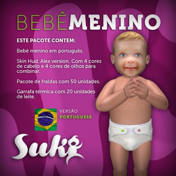 Second Life Marketplace - SUKi Baby Boy Portuguese Version