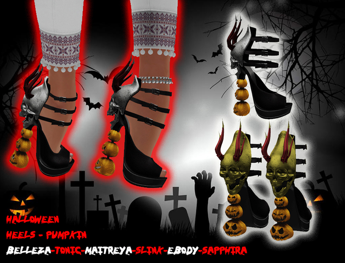 .::MiRRoR::.Heels Pumpkin Halloween    (Boxed)
