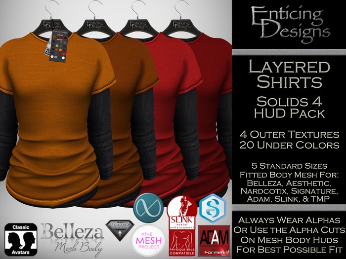 *ED Layered Shirts - Solids 4