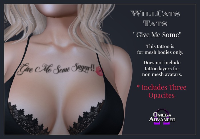 WillCat's Tats  GIVE ME SOME TATTOO