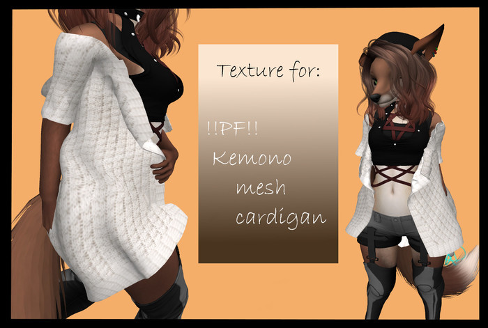 .:RP:. !!PF!! Kemono Cardigan - White (boxed)