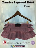 Zamira Layered Skirt Pink