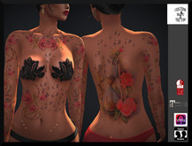 Flower butterfly Custom M&C tattoo