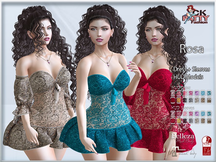 :: C.K Rosa Dress Sleeves ::