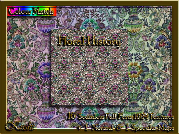 !Kushi! FloralHistory Textures -WEAR TO UNPACK