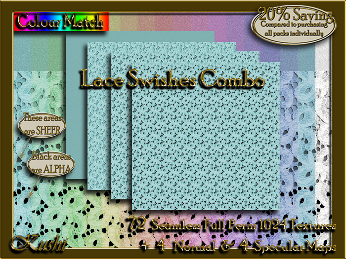 !Kushi! LaceSwishesCOMBO Textures -WEAR TO UNPACK