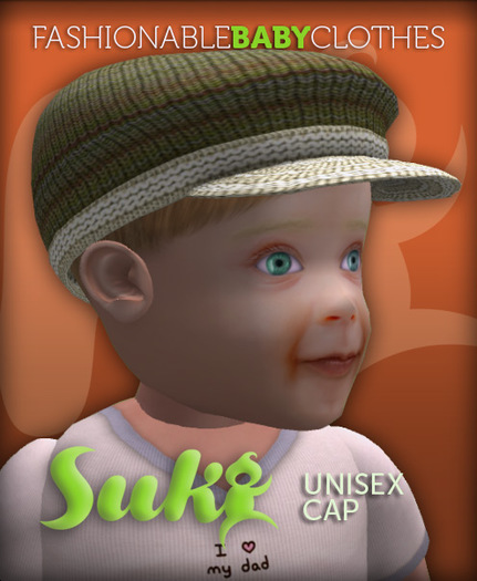SUKI. Cap. Green Wool