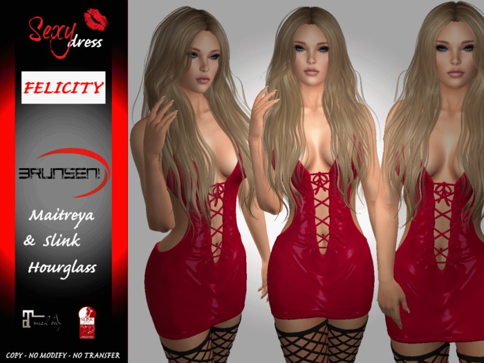 Brunsen! Felicity Sexy Lace Dress HOT Pink Latex