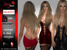 Brunsen! Felicity Sexy Lace Dress ALL Pack HUD Latex