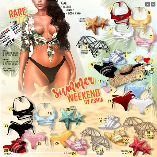 OSMIA - Summer.Weekend.Gacha - Maitreya - Bikini.Bra - Blue