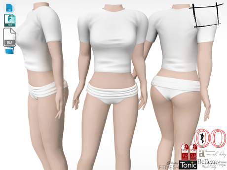 Second Life Marketplace - Dae Obj FBX Women's Casual Perky Breasts T