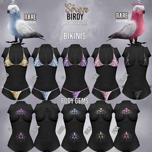 Birdy - Siren - Bird - Blue RARE