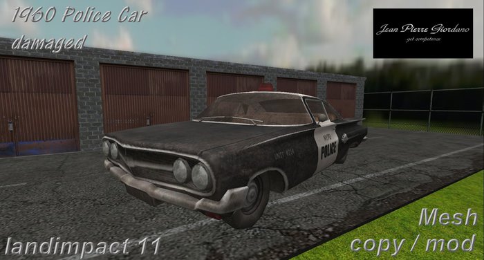 1960 Police Car damaged mesh BOX
