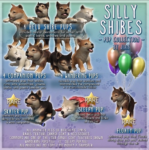 Jian :: Silly Shibes - Sleepy Pup RARE