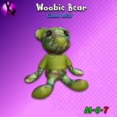 ~VN~ Camo Woobie Bear   - Boxed