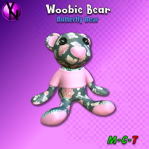~VN~ Butterfly Woobie Bear   -Boxed