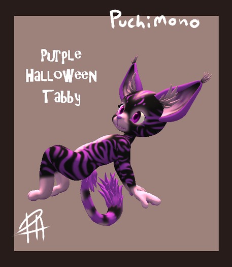 Puchimono Purple Halloween Tabby Mod Box