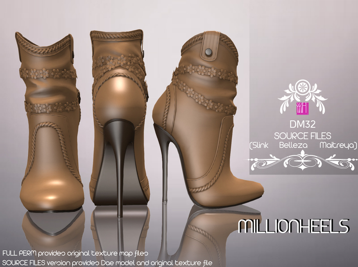 [DM] Full Perm  32 source files high-heeled shoes