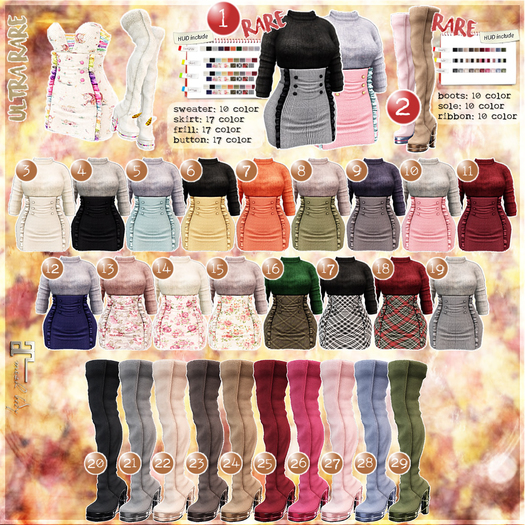#29"mignon." -eatme! over knee boots.  [Maitreya exp] olive