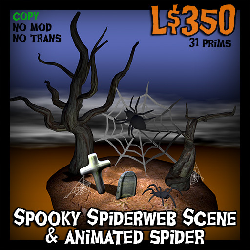 Halloween Spiderweb Scene