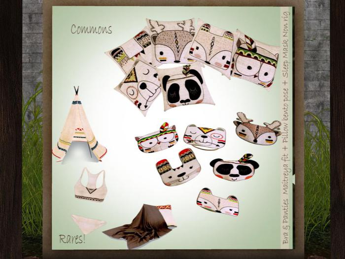 A * S Tribal Owl Sleep Mask_