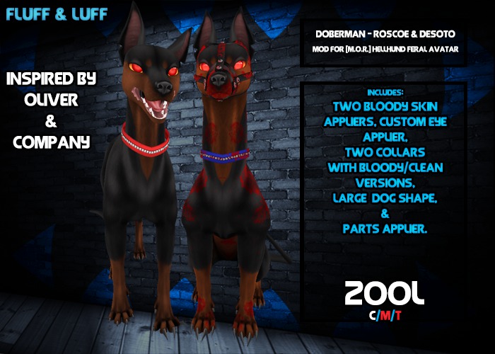 F&L - Roscoe & DeSoto - [M.O.R.] Hellhund Mod  - Bloody