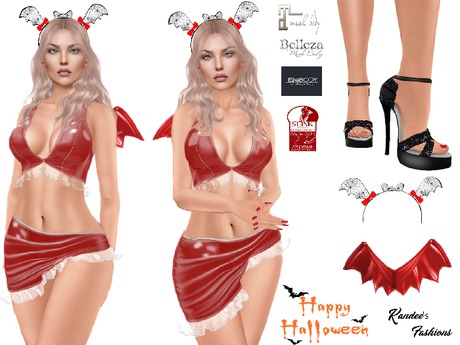 Second Life Marketplace - Sexy Bat Girl Complete Costume