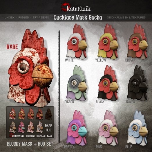 (unpack me) *katat0nik* (blue) Cockface Mask