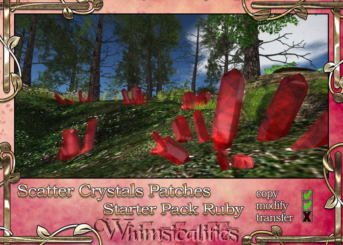 Ruby Scatter Crystals: Patches (Starter Pack)