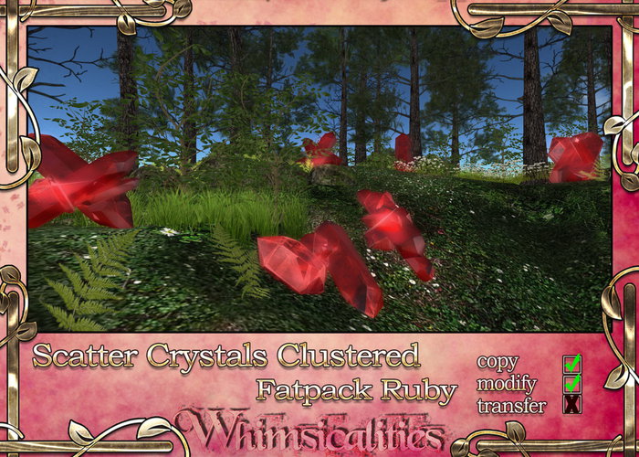 Ruby Scatter Crystals: Clustered (Fatpack)