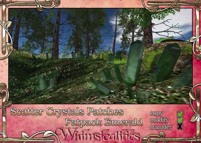 Emerald Scatter Crystals: Patches