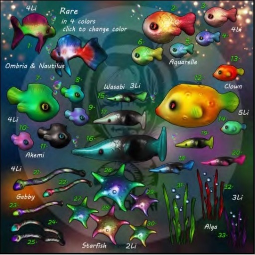 24.Yokai - Undersea - Gabby (blue\pink)