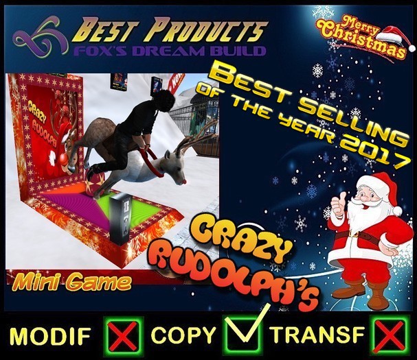 CRAZY RUDOLPH  mini game BOX