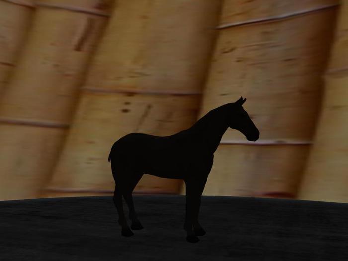 black horsie tip jar