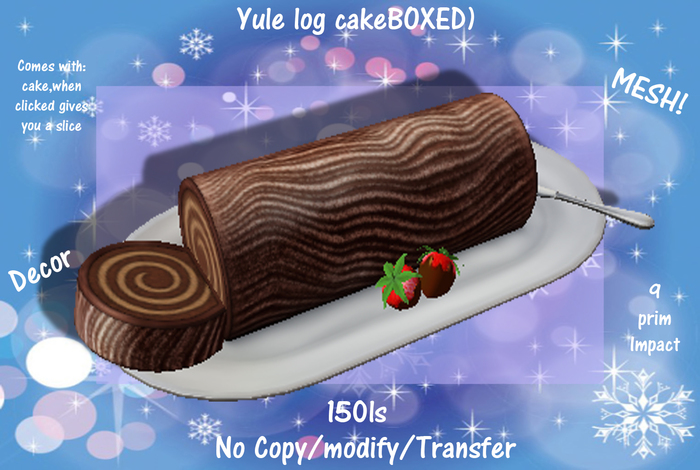 Yule log cakeBOXED)